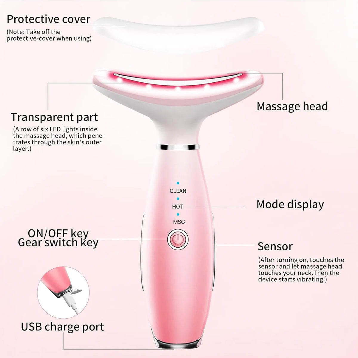 SculptGlow Microcurrent Facial Massager for Face Sculpting