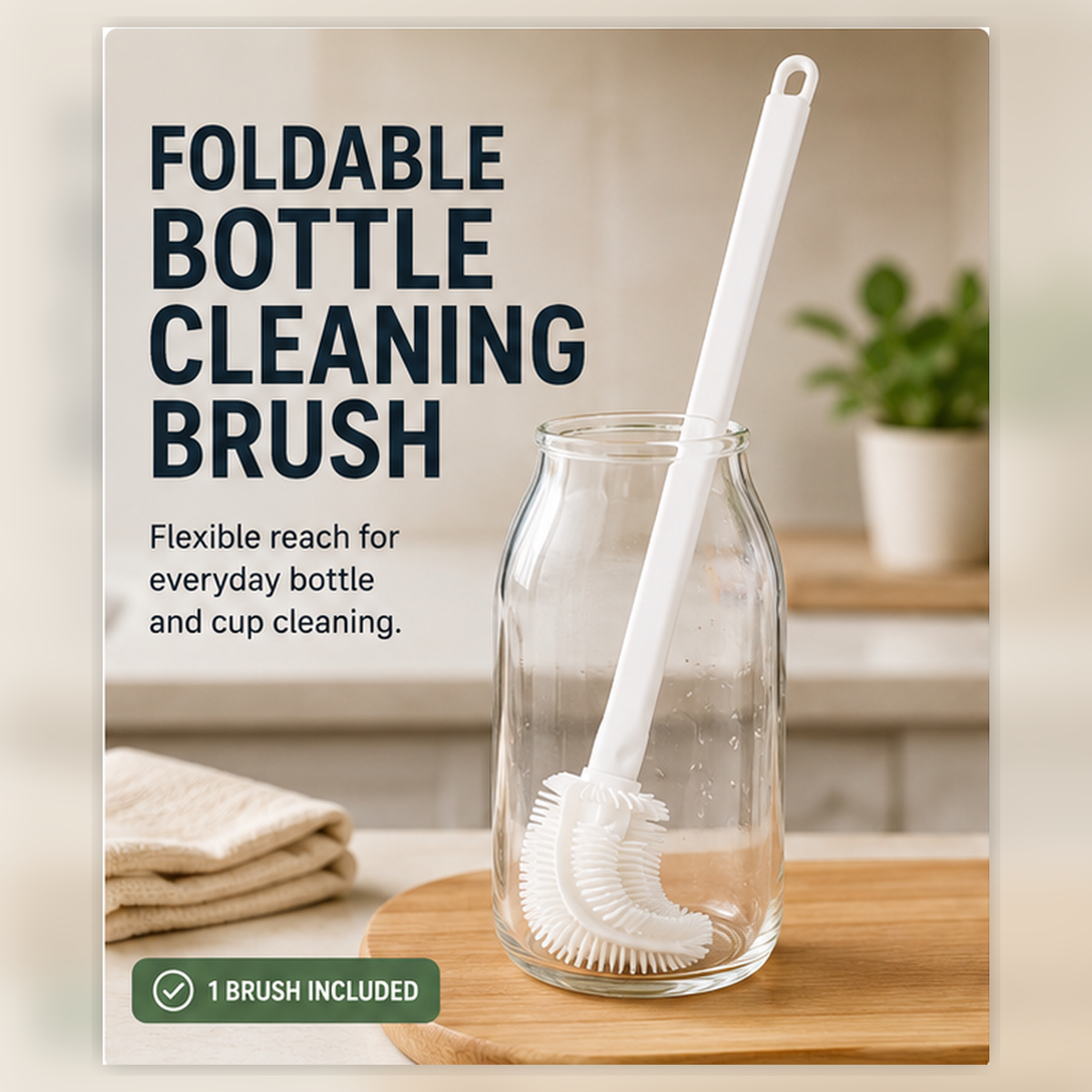 Foldable Bottle Cleaning Brush