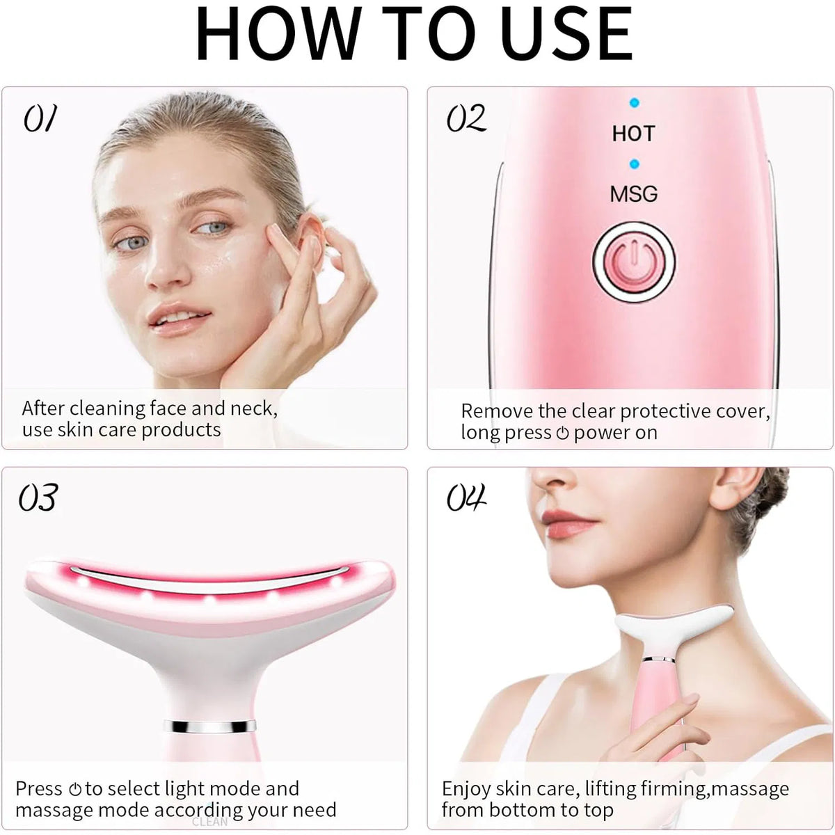 SculptGlow Microcurrent Facial Massager for Face Sculpting