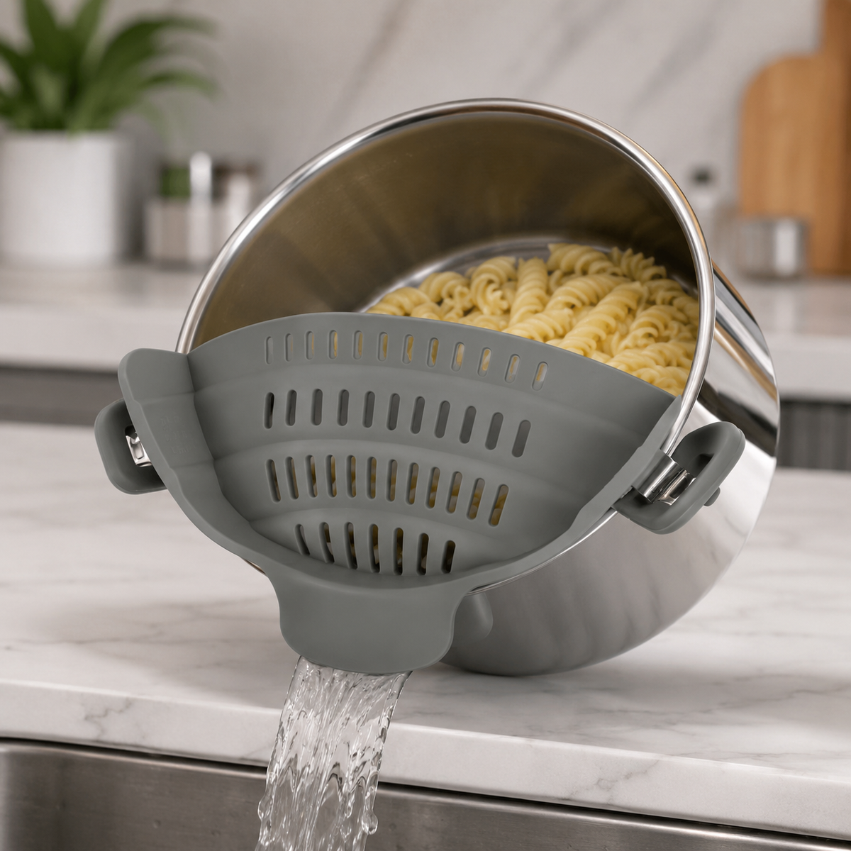 Silicone Clip-On Pot Strainer