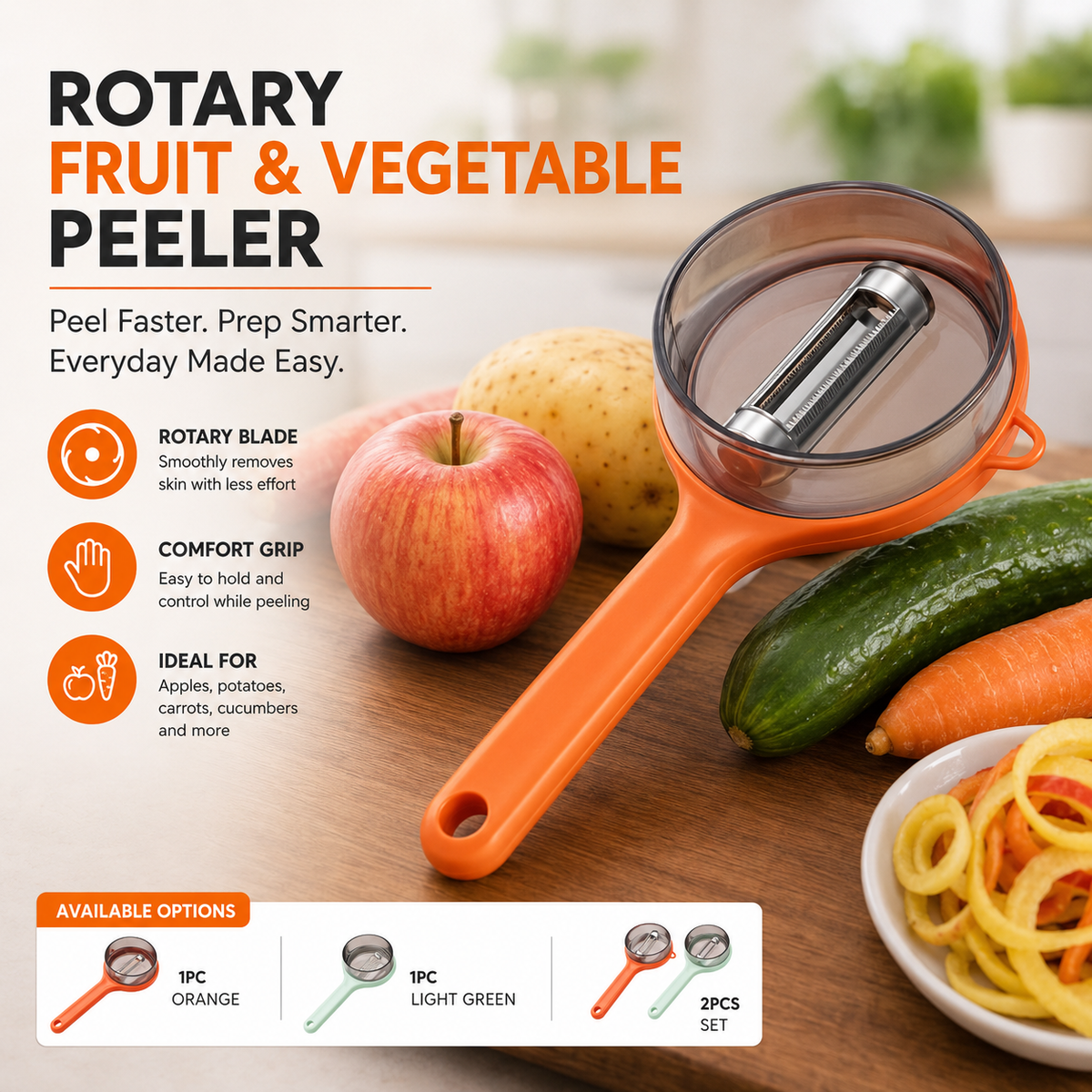 Rotary Fruit & Vegetable Peeler
